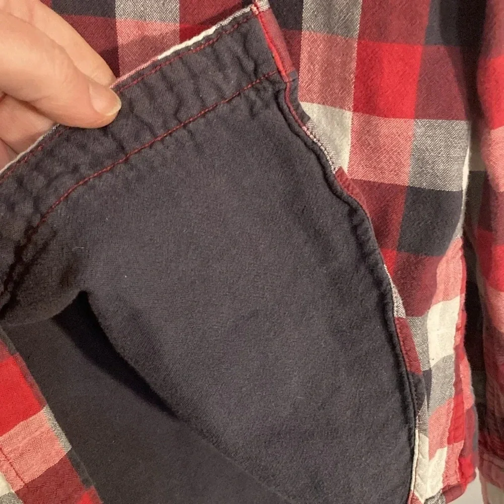 🌈 J Crew shirtings tailored fit lined flannel men’s Large 100% cotton